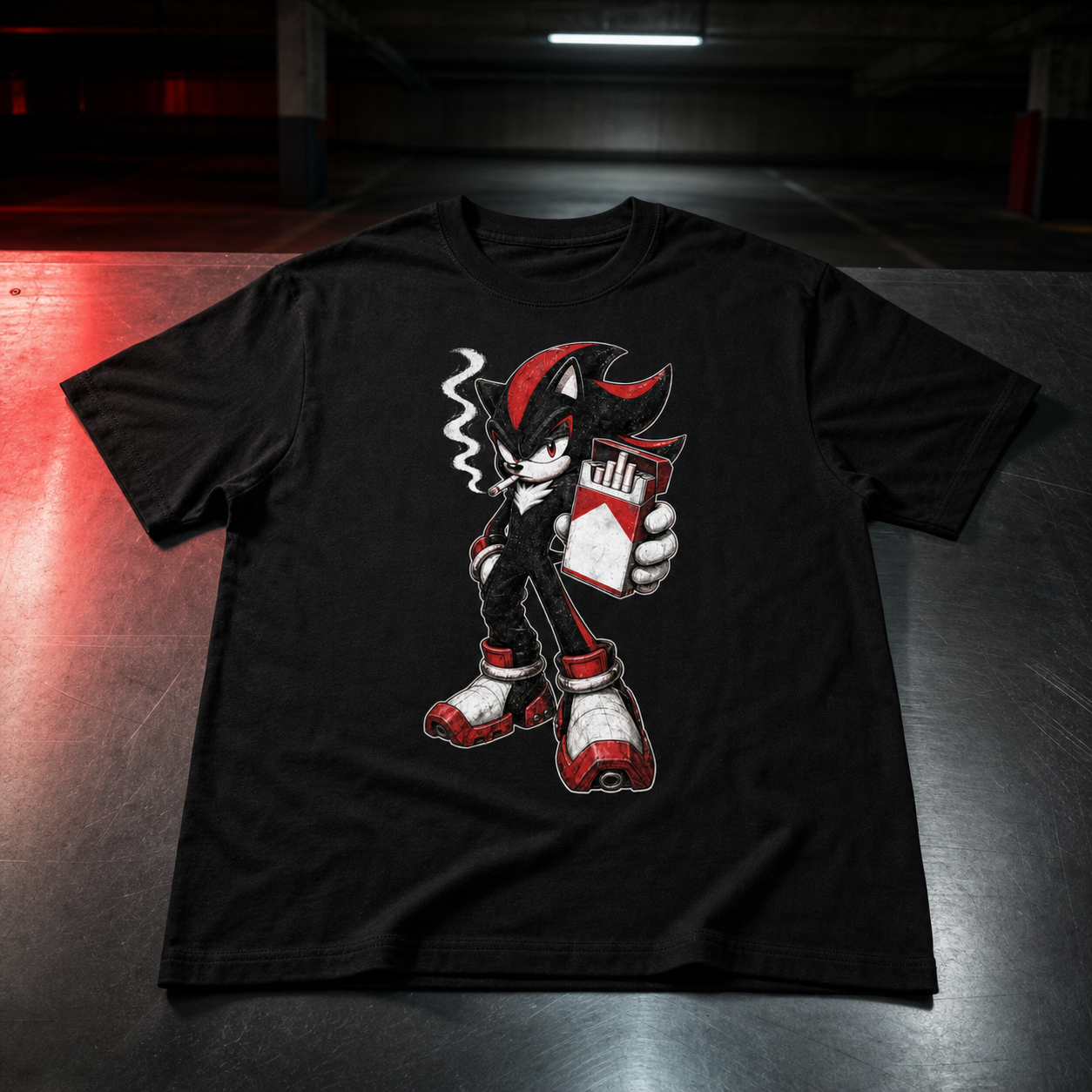 Black Shadow graphic tee mockup